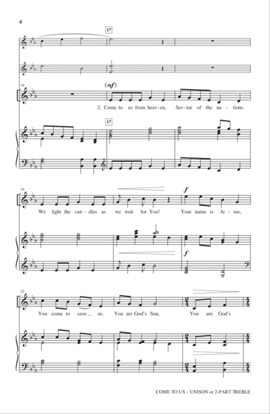 Come To Us 2-Part scores gallery preview page 3