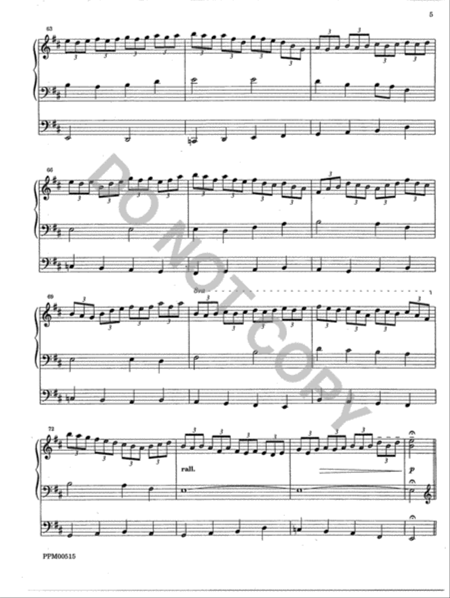 Partita on Wondrous Love Organ scores gallery preview page 6