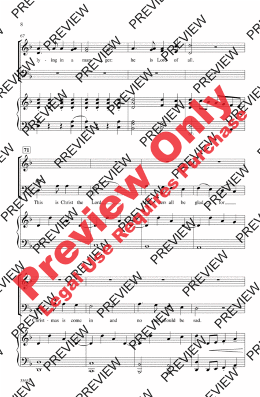 Masters in This Hall Masters in This Hall 3-Part scores gallery preview page 8