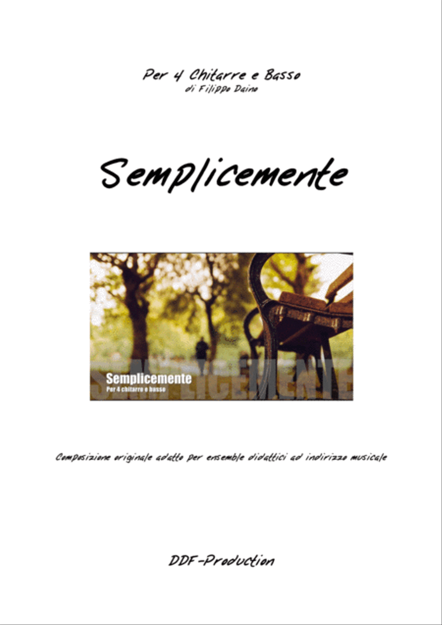 Semplicemente Semplicemente Guitar Ensemble scores gallery preview page 1