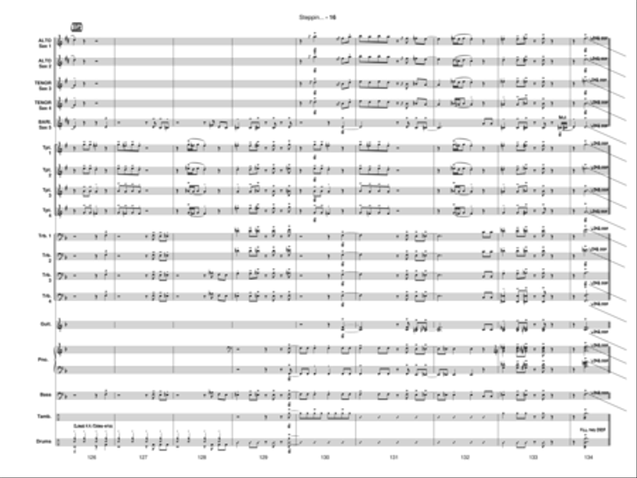Steppin' Up! Jazz Ensemble scores gallery preview page 17