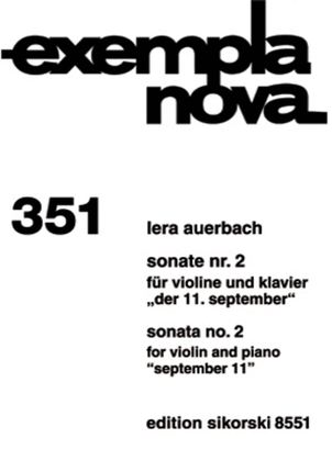 Book cover for Sonata No. 2 for Violin and Piano