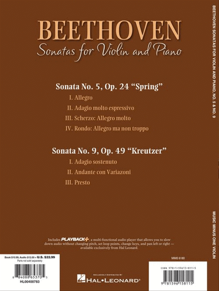 Beethoven – Two Sonatas for Violin and Piano Violin Solo scores gallery preview page 6