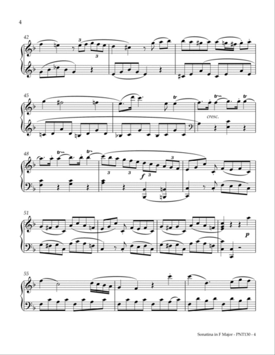 Sonatina Opus 38, Number 3 Piano Method scores gallery preview page 4