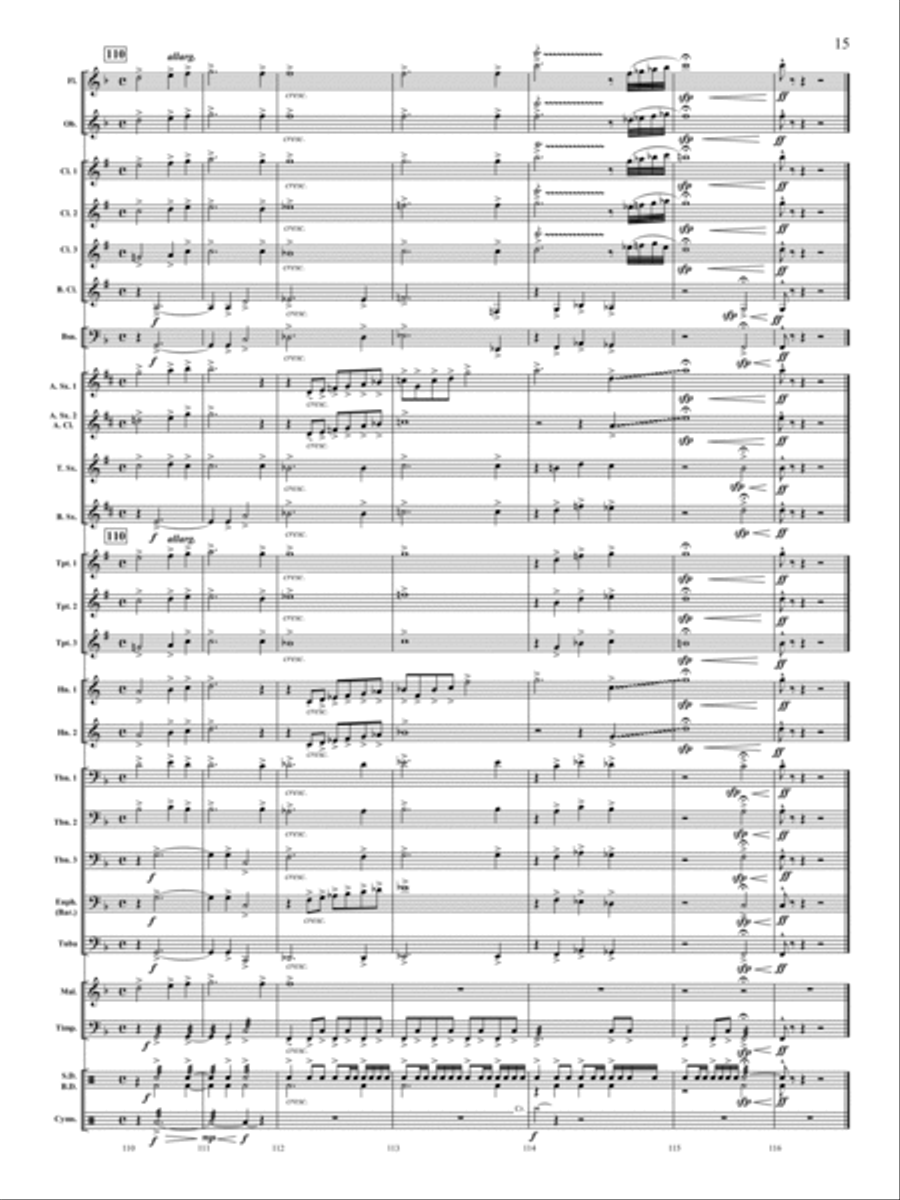 Let There Be Peace On Earth Concert Band scores gallery preview page 14