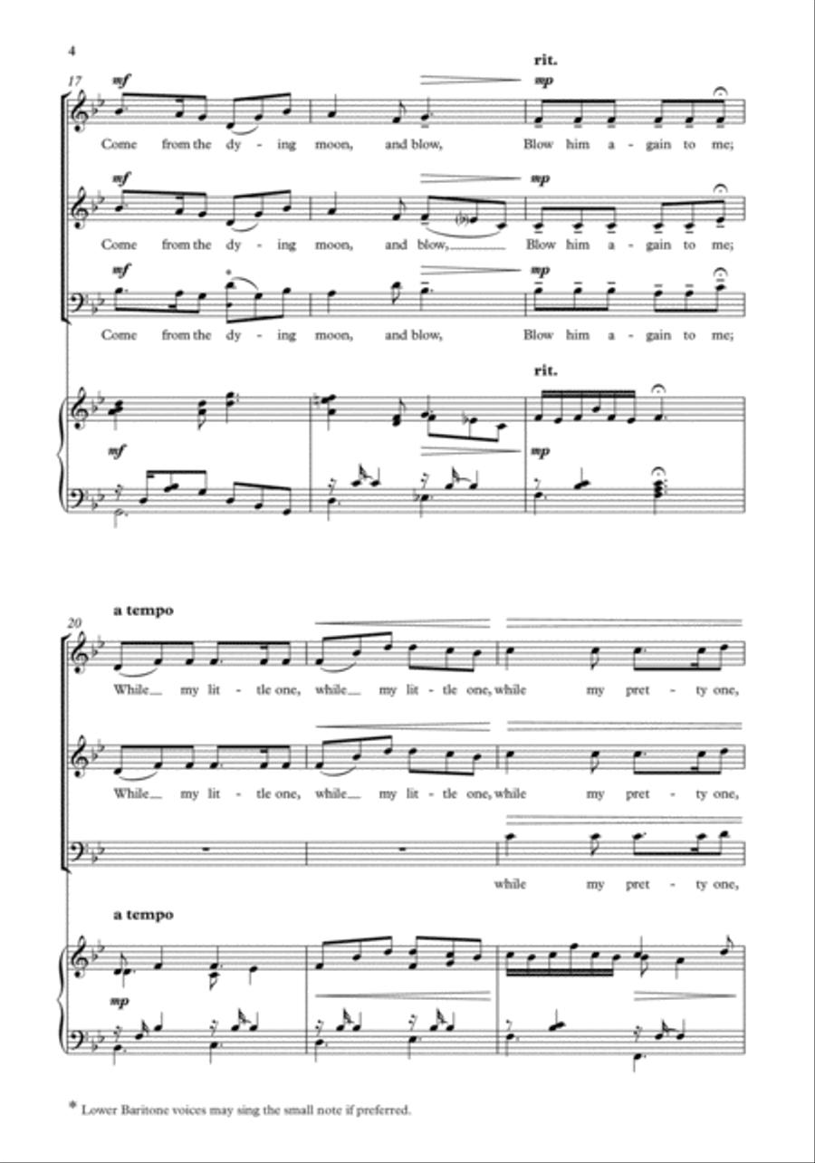 Sweet and low Sweet and low Choir scores gallery preview page 4