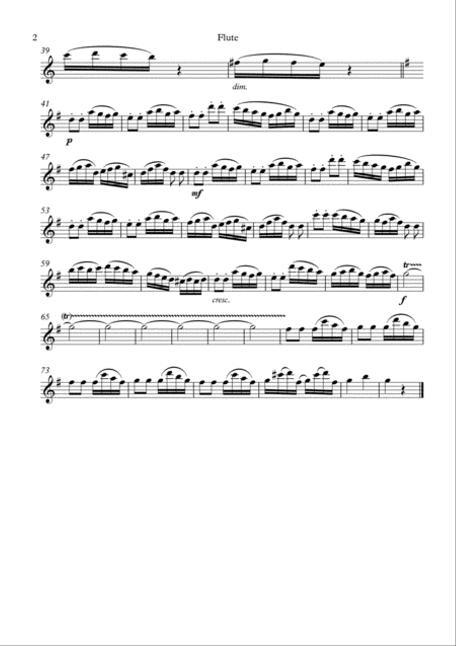 Beethoven: Suite for Mechanical Organ (Clock) WoO 33 Mvt. 3 Allegro - mixed wind trio Woodwind Trio scores gallery preview page 5