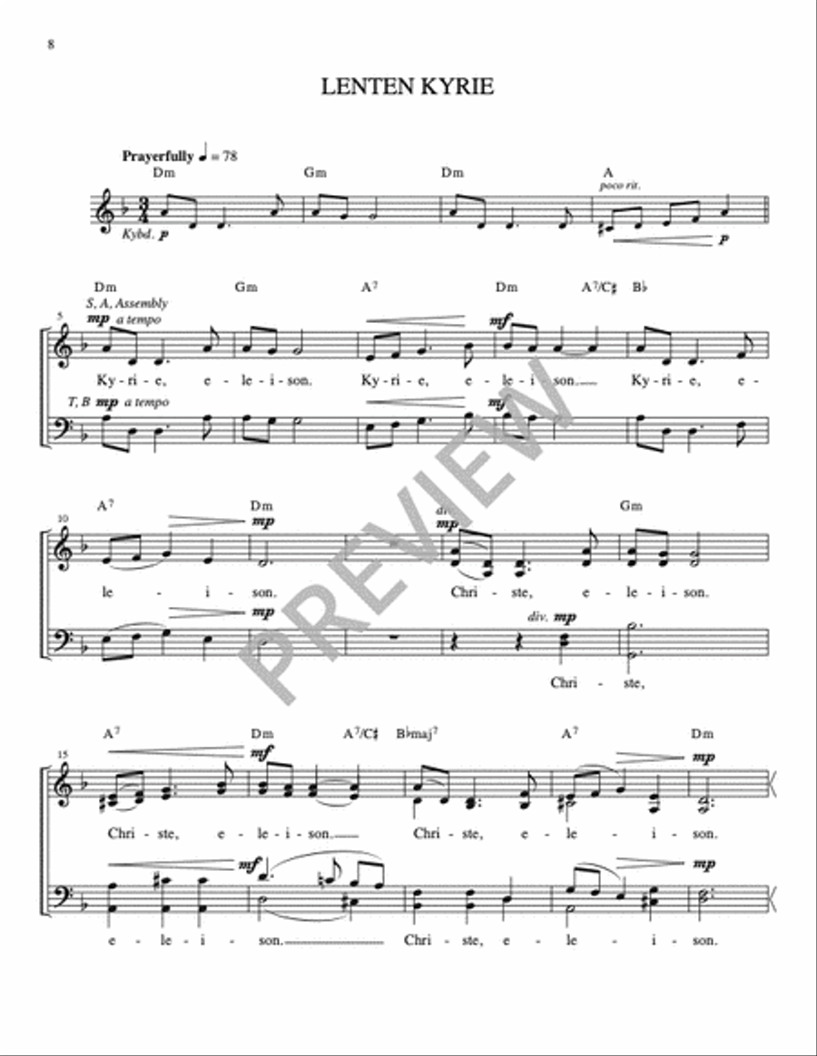 Mass of the Risen Lord - Guitar edition Guitar scores gallery preview page 9