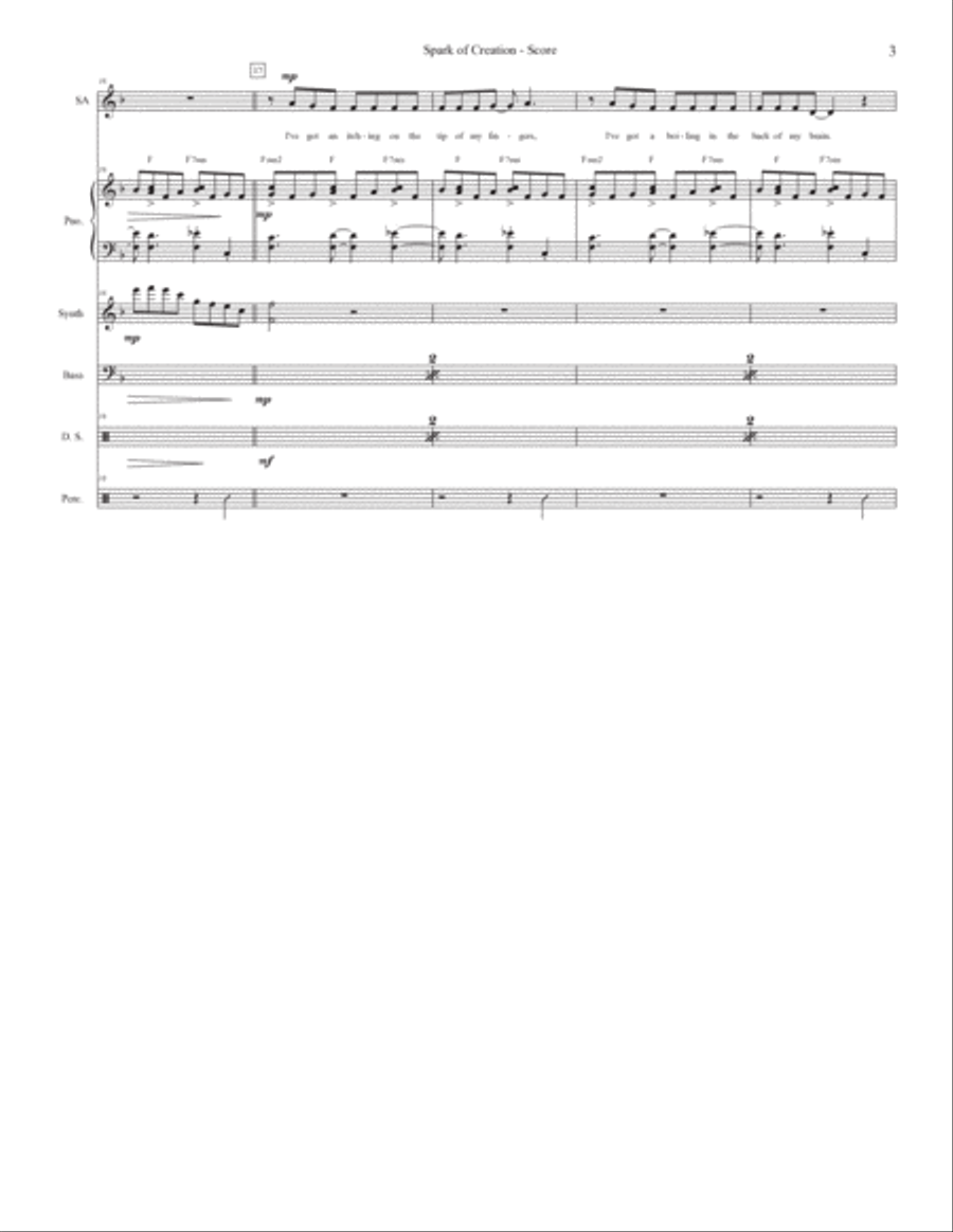 The Spark Of Creation Tenor Saxophone scores gallery preview page 3