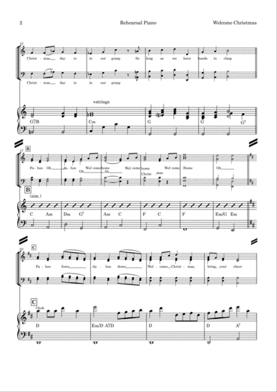 Welcome Christmas Welcome Christmas 4-Part scores gallery preview page 4