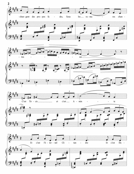 FAURÉ: Mandoline, Op. 58 no. 1 (transposed to E major)
