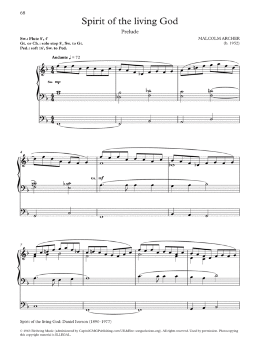 Oxford Hymn Settings for Organists: Pentecost and Trinity Organ Solo scores gallery preview page 11