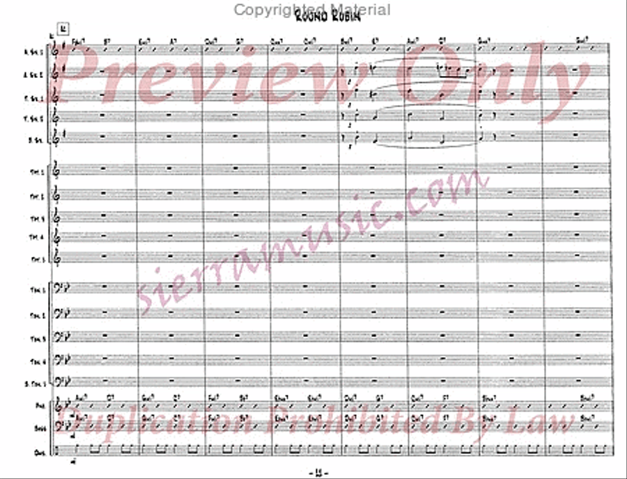 Round Robin Jazz Ensemble scores gallery preview page 12