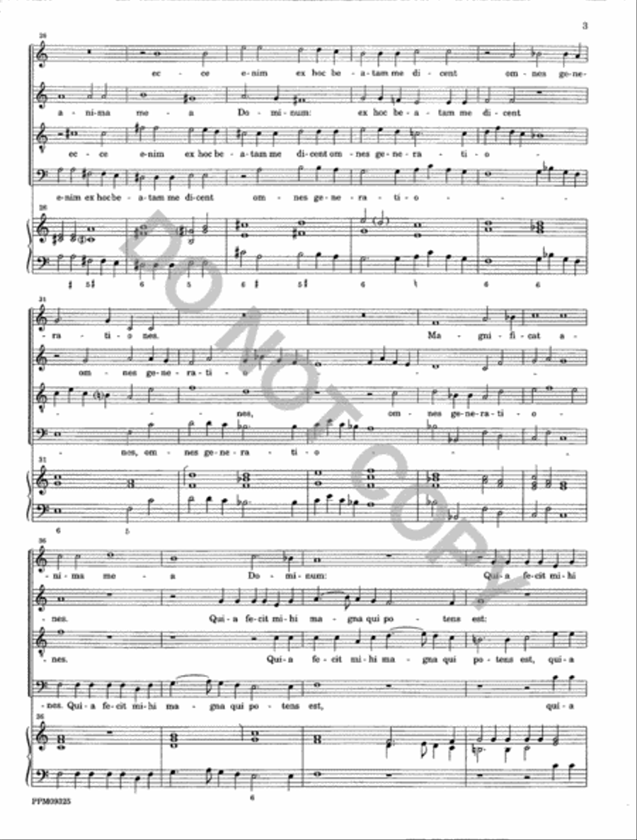 Magnificat a 4 da cappella 4-Part scores gallery preview page 4