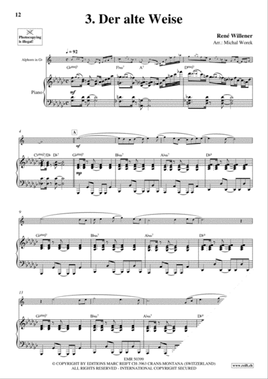20 Alphorn Solos Volume 1 Piano Accompaniment scores gallery preview page 5