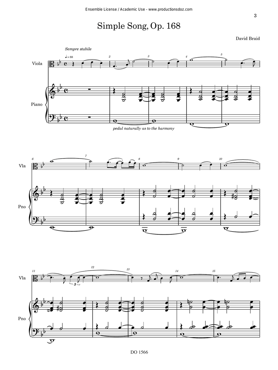 Four duos for when the world momentarily stops turning Piano Accompaniment scores gallery preview page 3