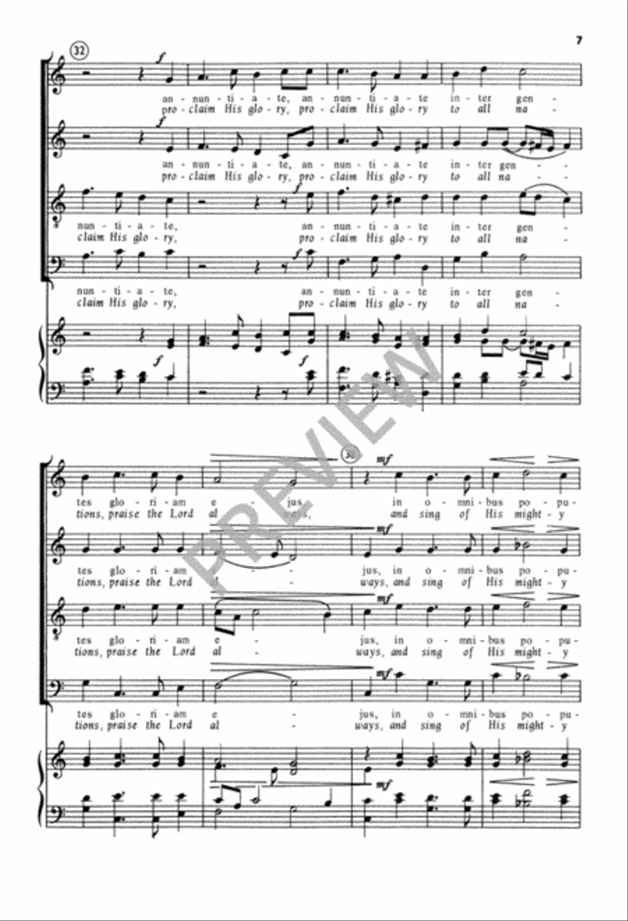 Cantate Domino 4-Part scores gallery preview page 8
