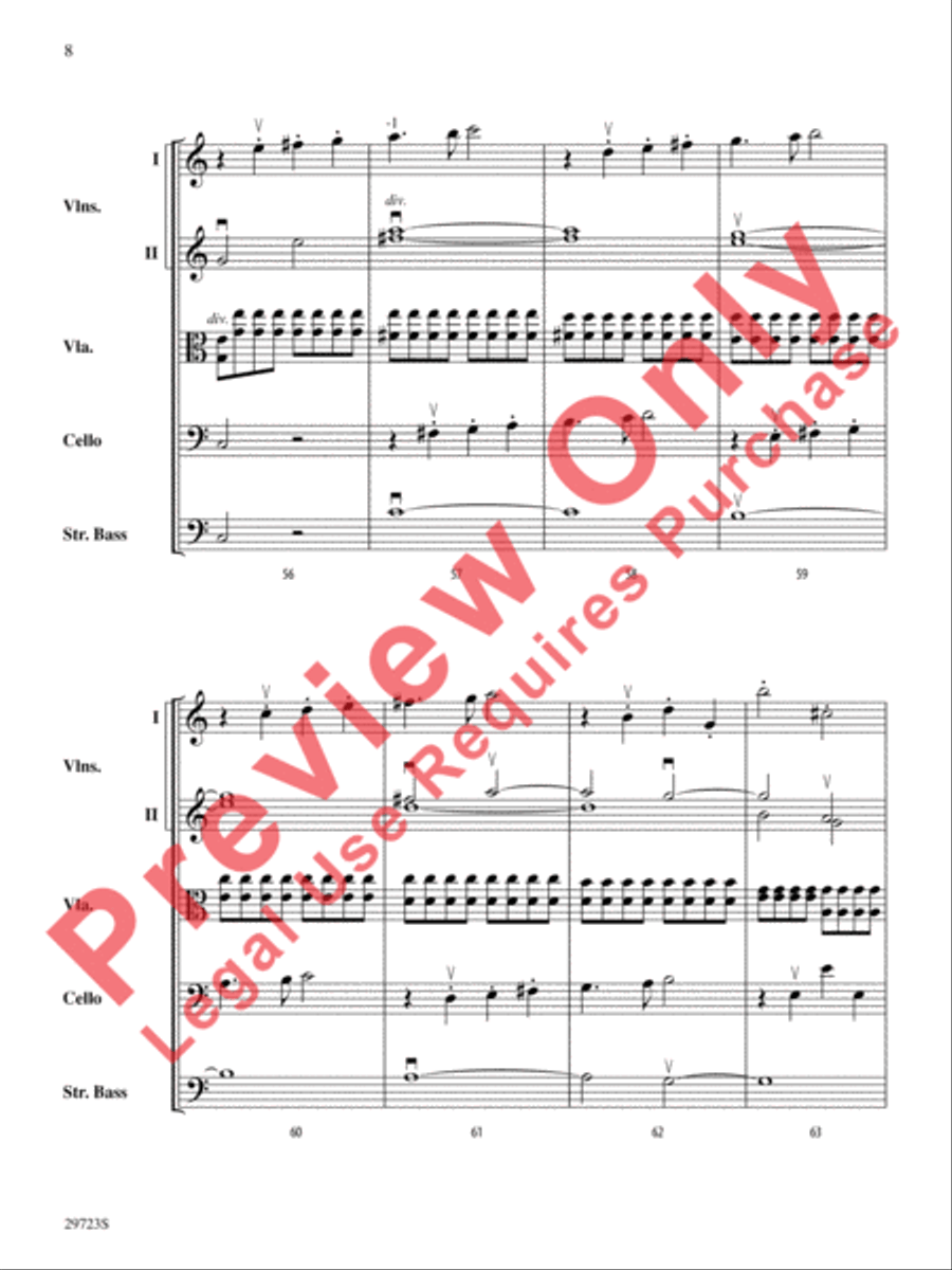 Symphony No. 41 String Orchestra scores gallery preview page 9