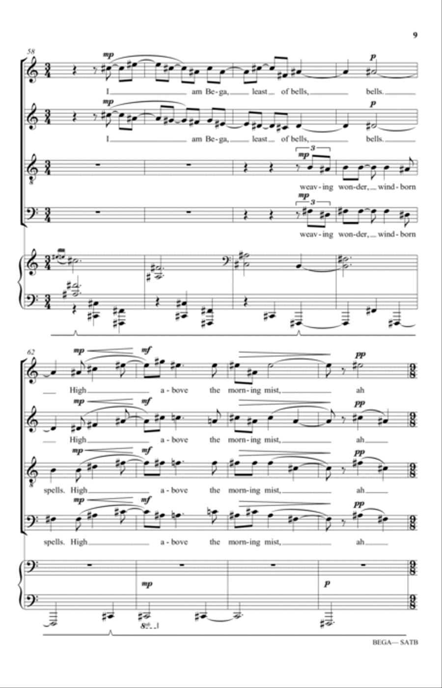 Bega Bega 4-Part scores gallery preview page 9