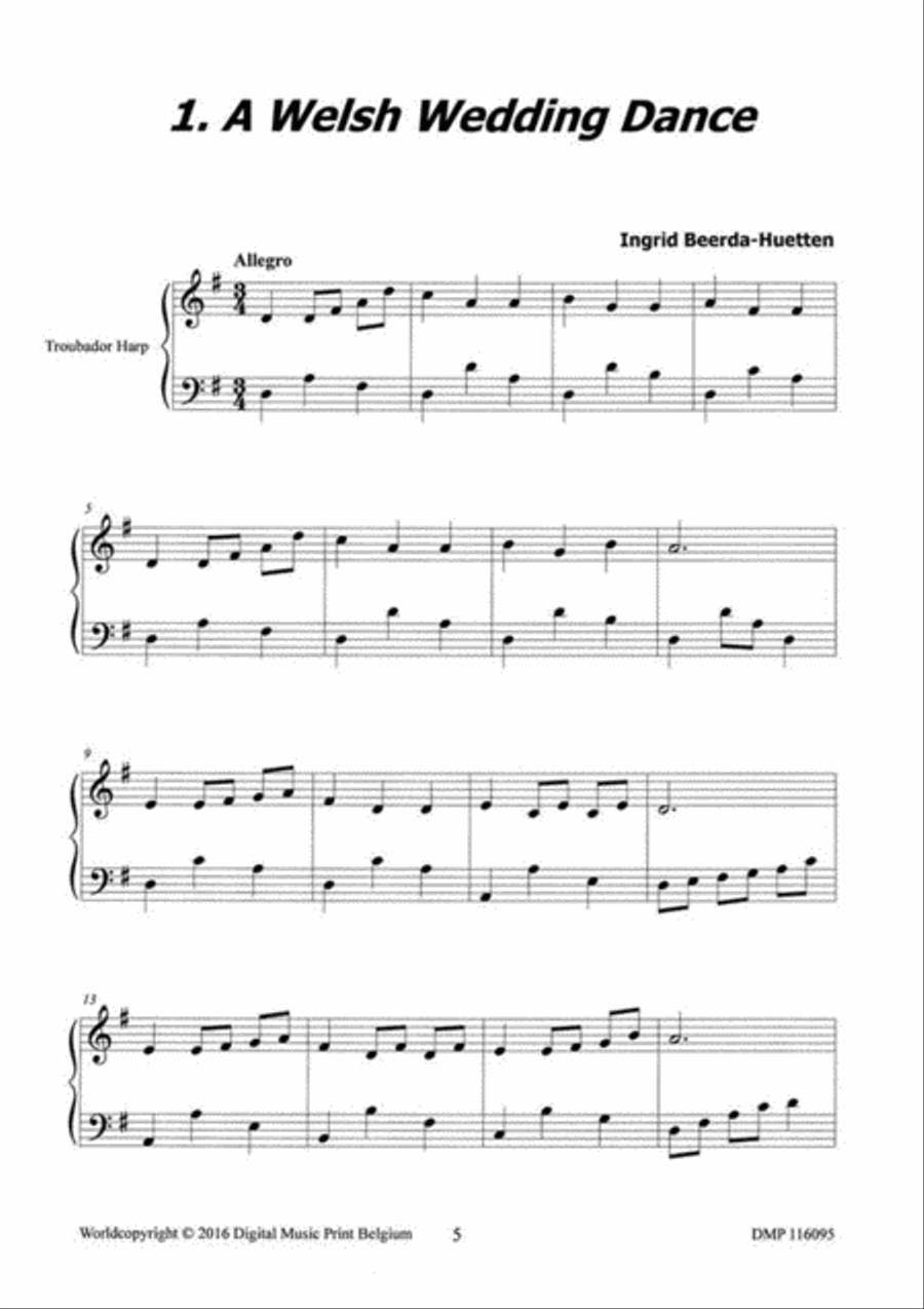 Delightful Pieces 3 Harp scores gallery preview page 2