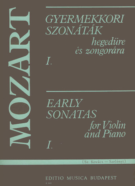 Early Sonatas V1-vln/pno