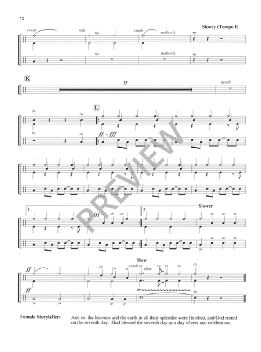 Tales of Wonder - Percussion edition Piano scores gallery preview page 13