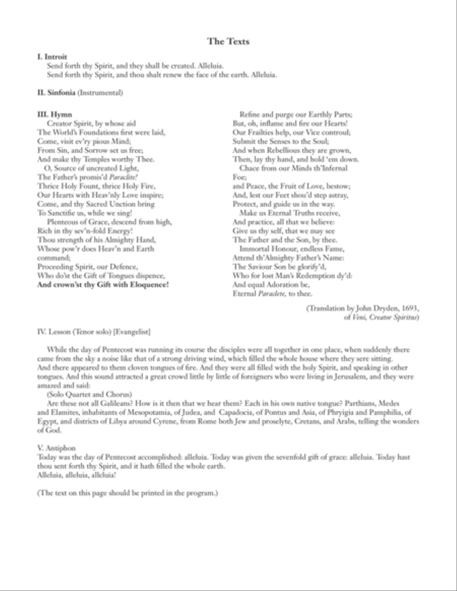 Pentecost Cantata Pentecost Cantata 4-Part scores gallery preview page 4
