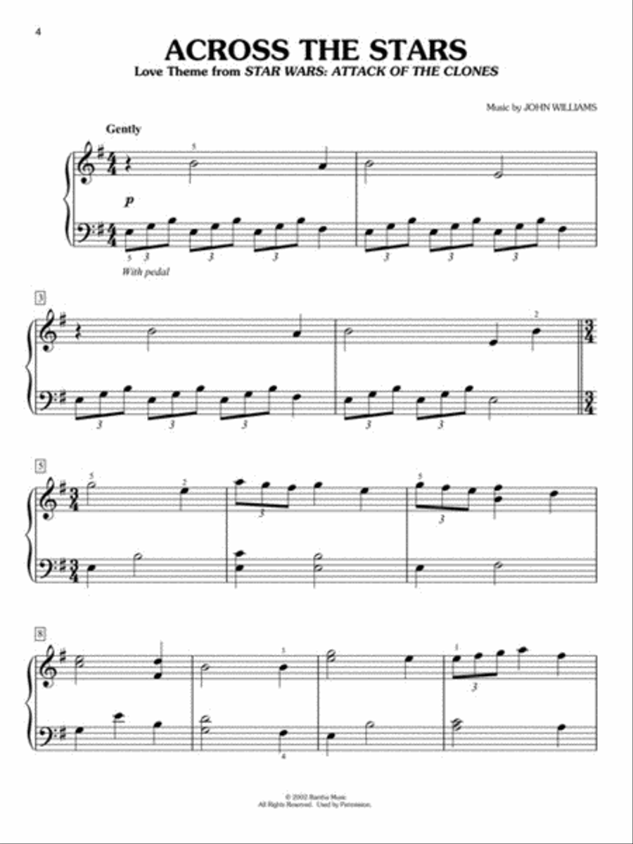 The John Williams Easy Piano Anthology Easy Piano scores gallery preview page 4