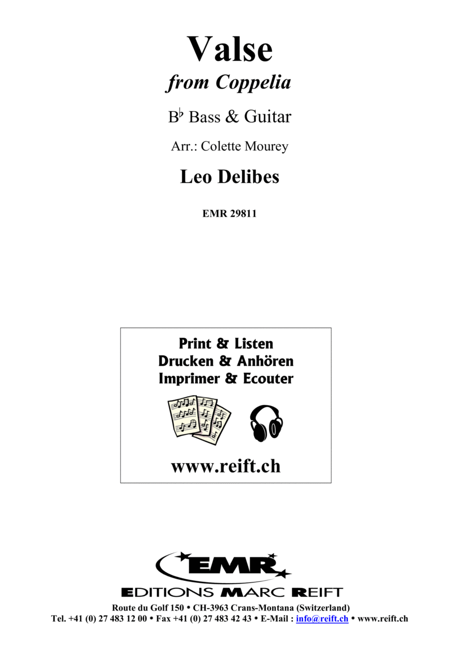 Valse Guitar scores gallery preview page 1
