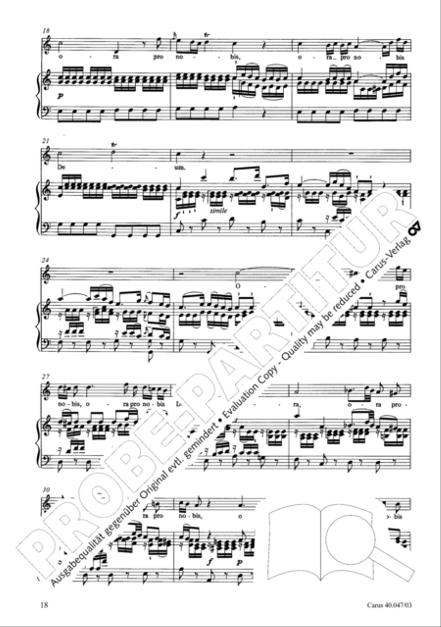 Regina coeli in C major 4-Part scores gallery preview page 19