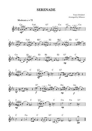 Book cover for Serenade | Schubert | Lead Sheet | C minor