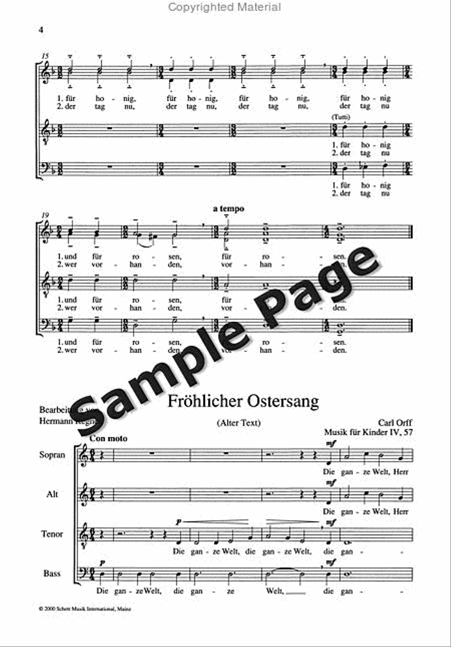 Orff C Am Weihnachtsabend Mixed Choir scores gallery preview page 5