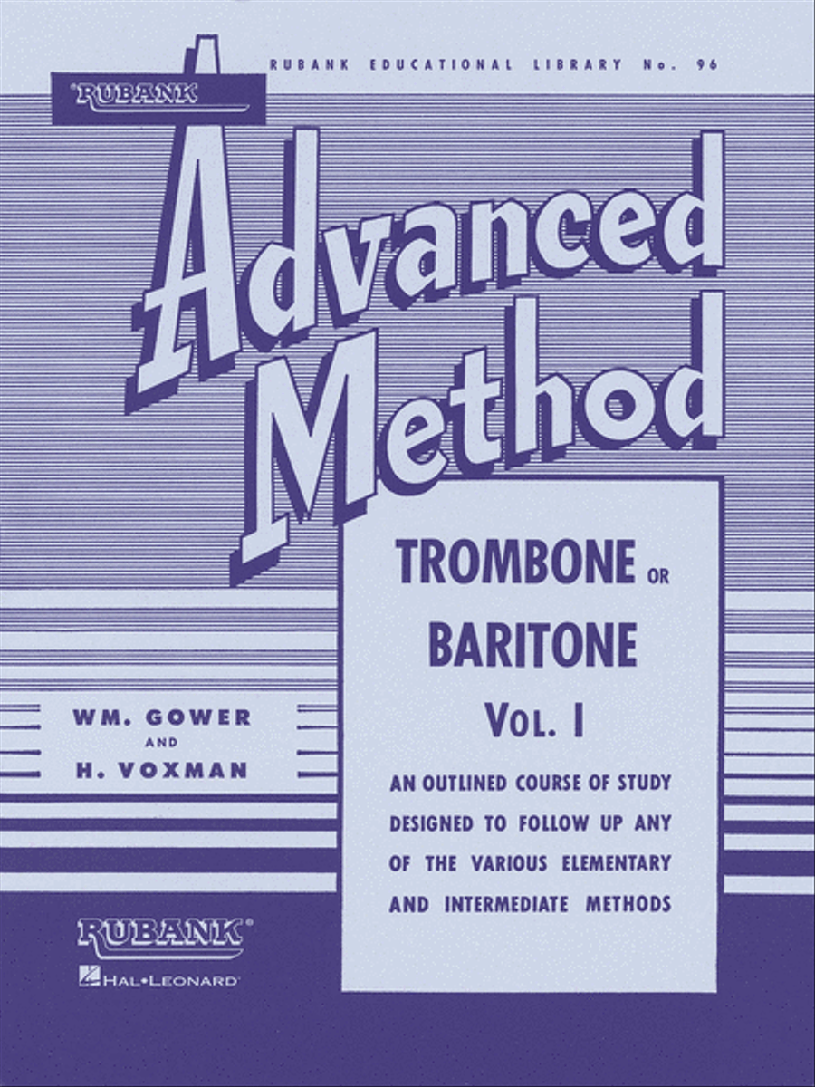 Rubank Advanced Method – Trombone or Baritone, Vol. 1 Concert Band Methods scores gallery preview page 1