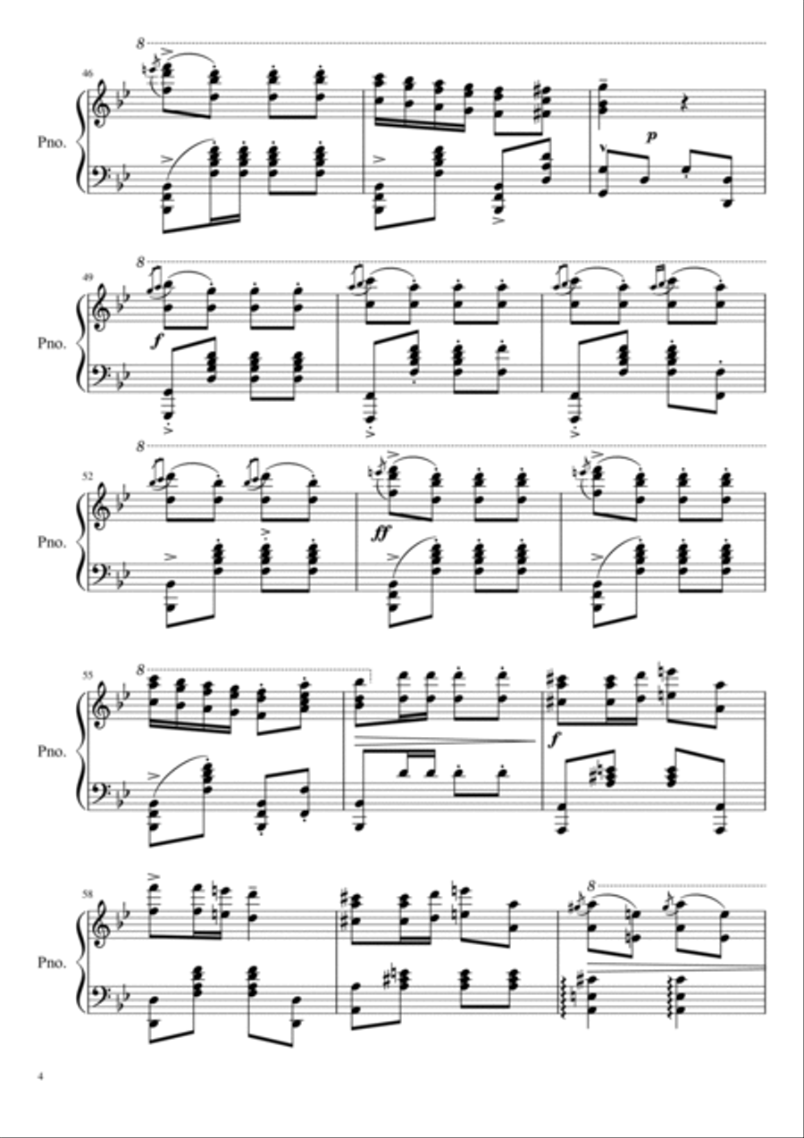 Beethoven - Marcia Alla Turca - Op.113 Original With Fingered - For Piano Solo Beethoven - Marcia Alla Turca - Op.113 Original With Fingered - For Piano Solo Piano Solo scores gallery preview page 4