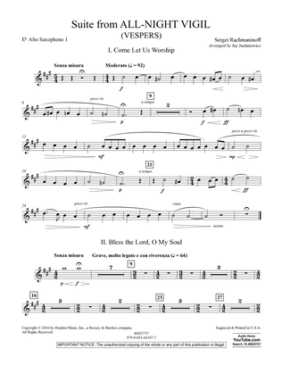 Suite from All-Night Vigil (Vespers) - Eb Alto Saxophone 1