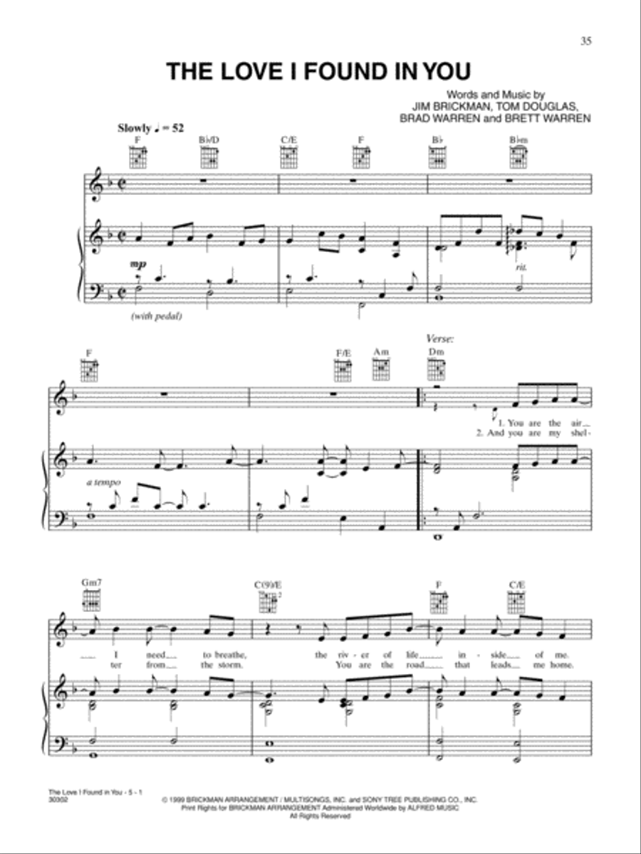 The Essential Jim Brickman Piano, Vocal, Guitar scores gallery preview page 36