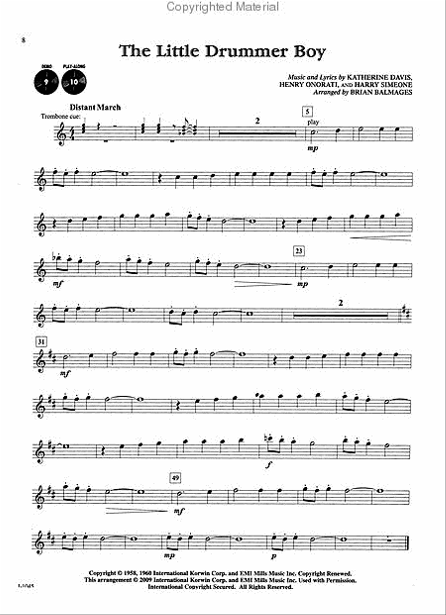 Sensational Solos! Popular Christmas, E-flat Alto Saxophone Alto Saxophone scores gallery preview page 3