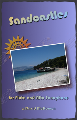 Book cover for Sandcastles for Flute and Alto Saxophone Duet
