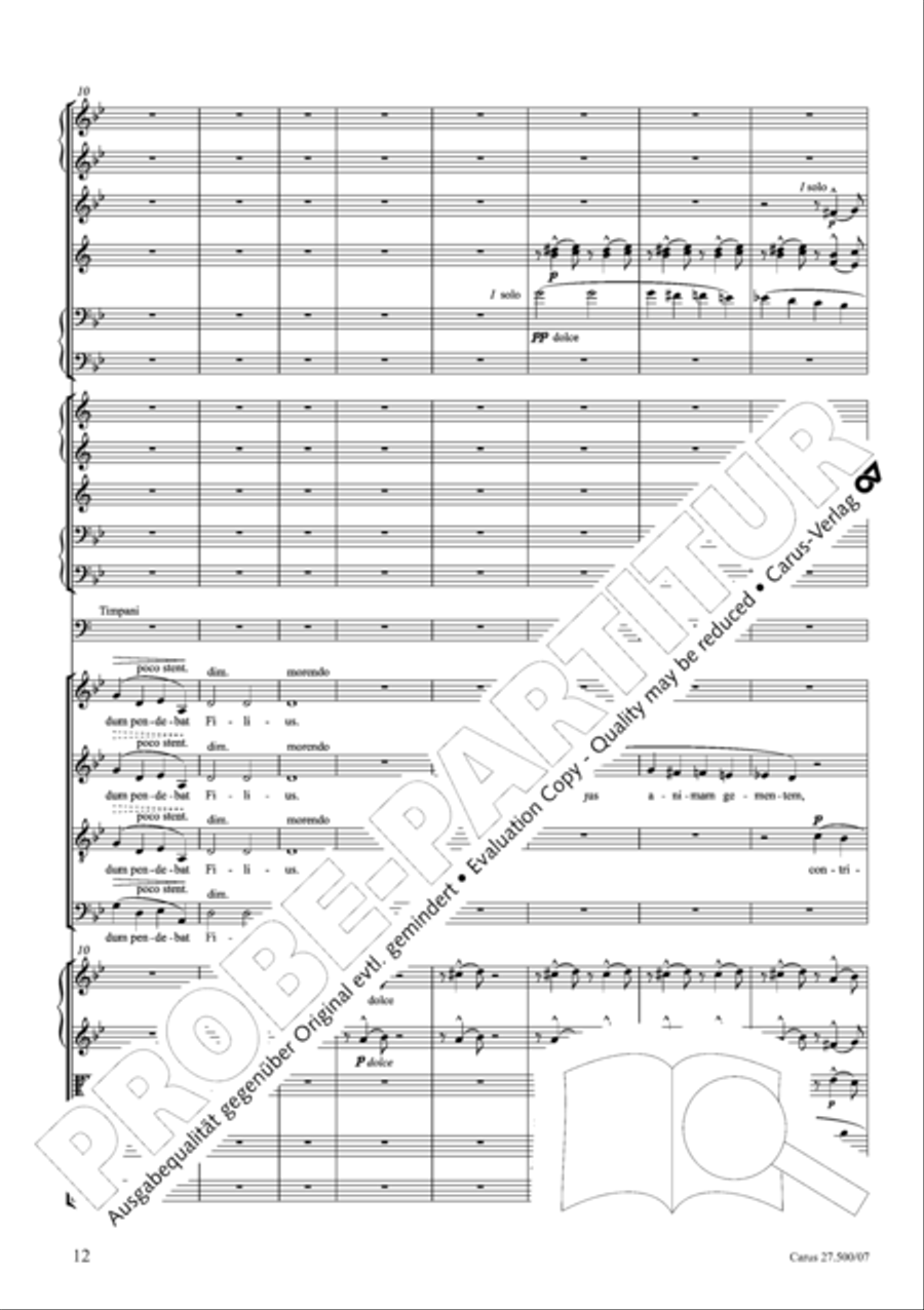 Quattro pezzi sacri Orchestra scores gallery preview page 13