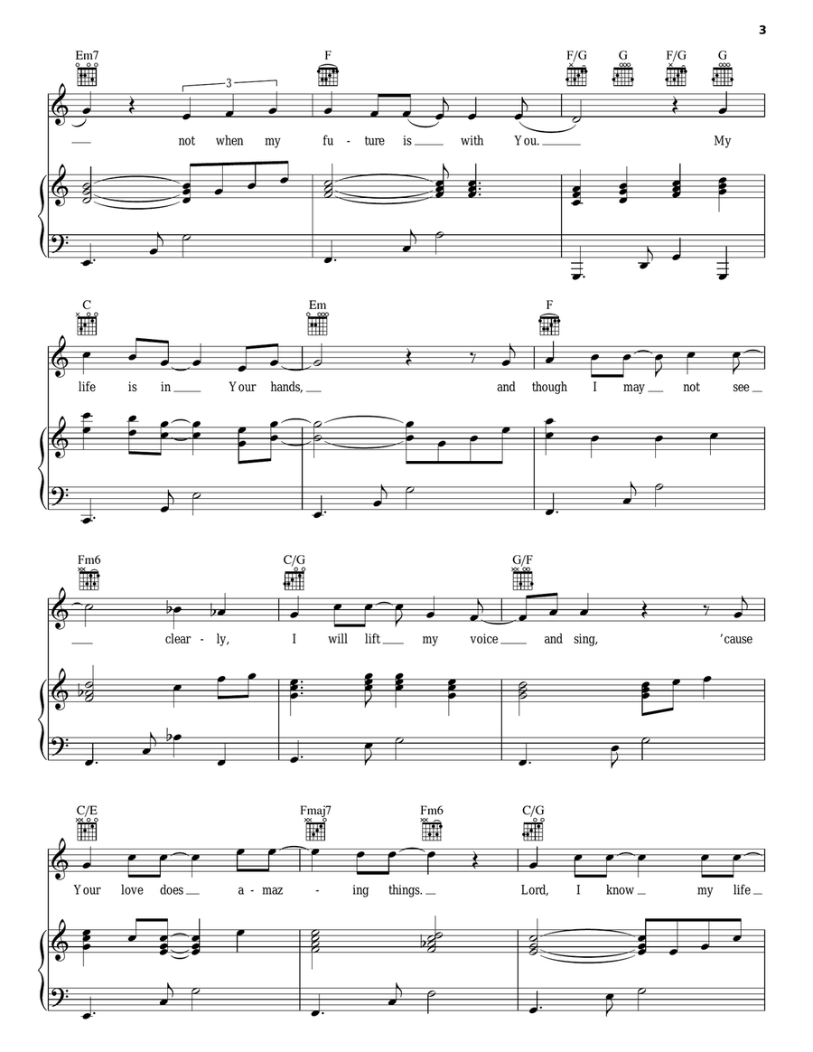 My Life Is In Your Hands Piano, Vocal, Guitar scores gallery preview page 3