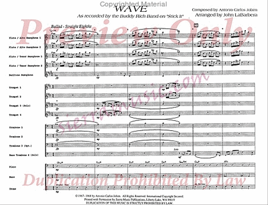 Wave Jazz Ensemble scores gallery preview page 2