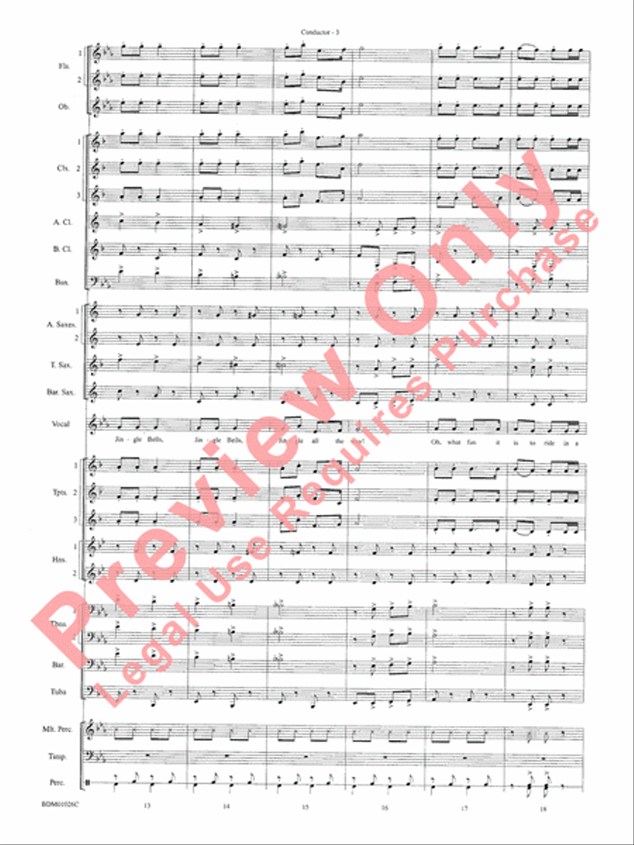 The Ultimate Christmas Sing-Along Concert Band scores gallery preview page 5