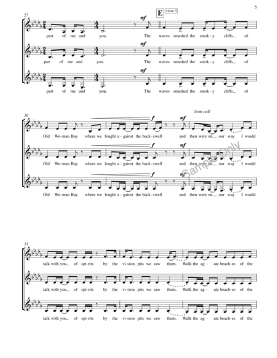 Woodsmoke And Oranges Woodsmoke And Oranges A Cappella scores gallery preview page 5