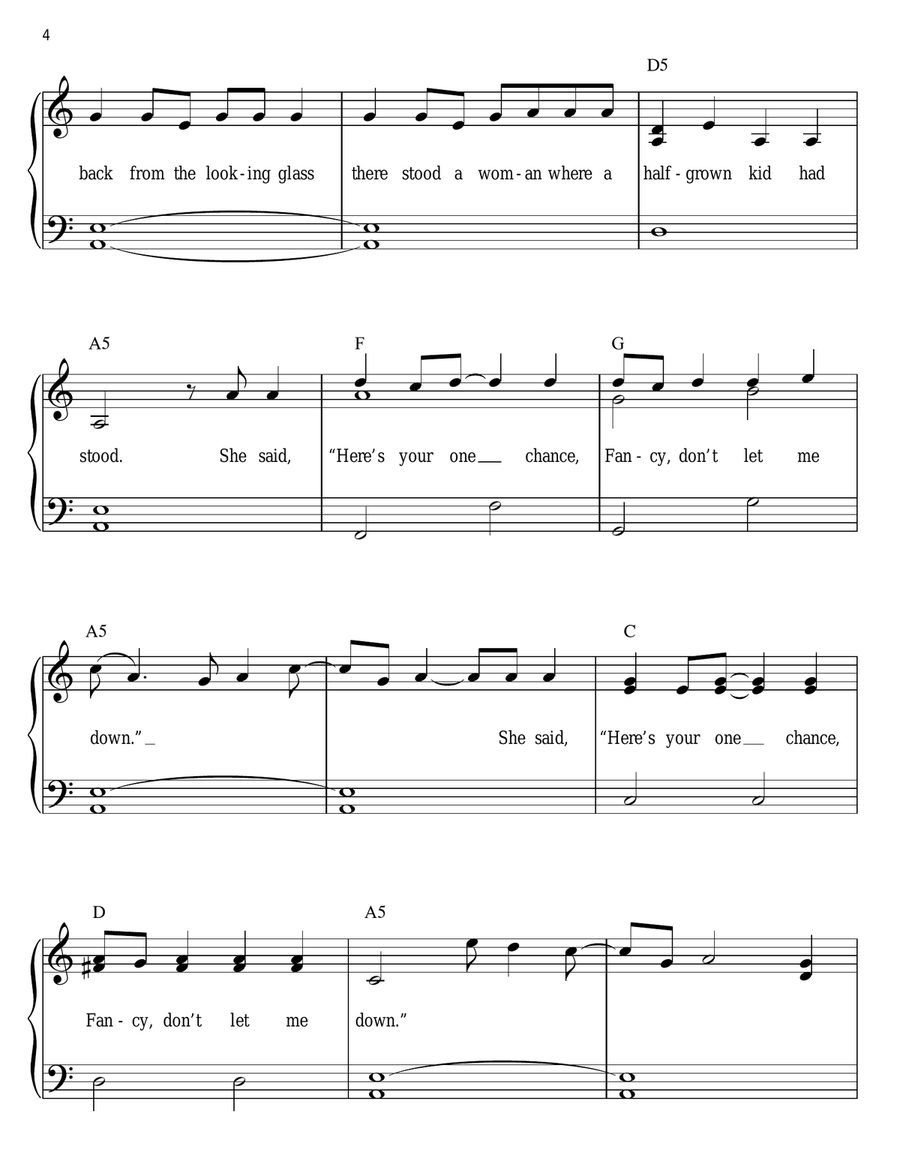 Fancy Easy Piano scores gallery preview page 4