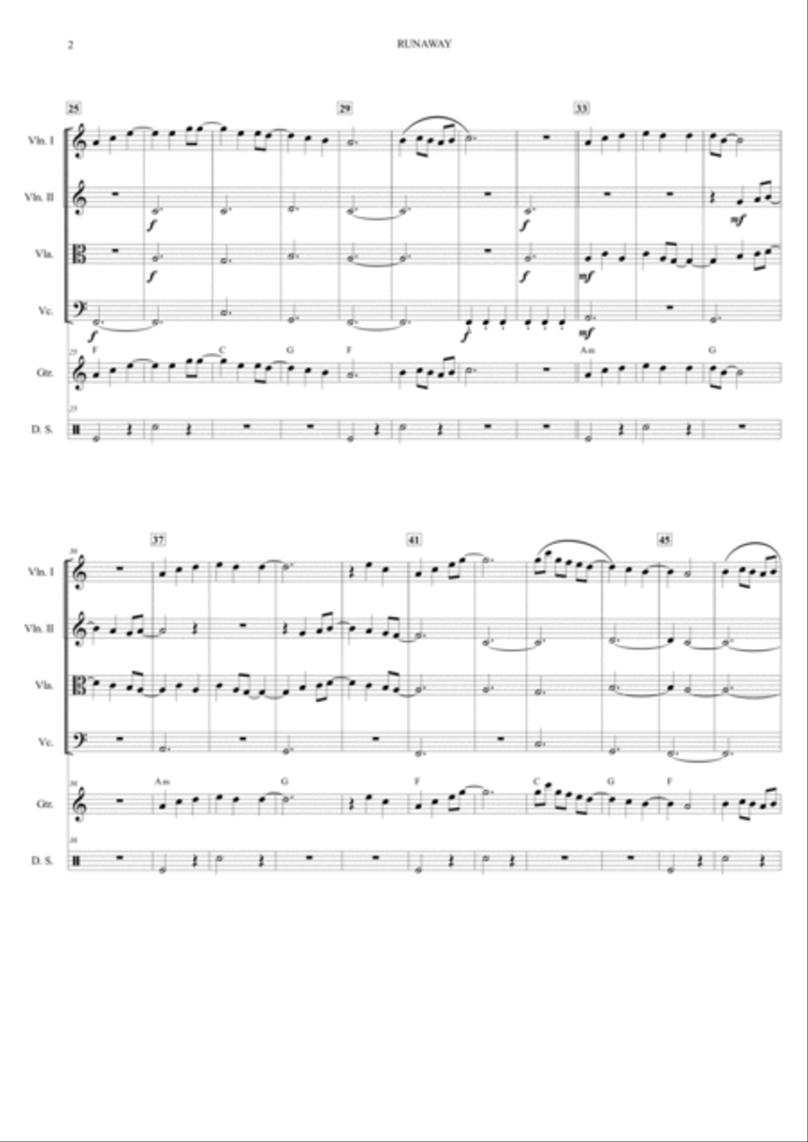 Runaway String Quartet scores gallery preview page 3