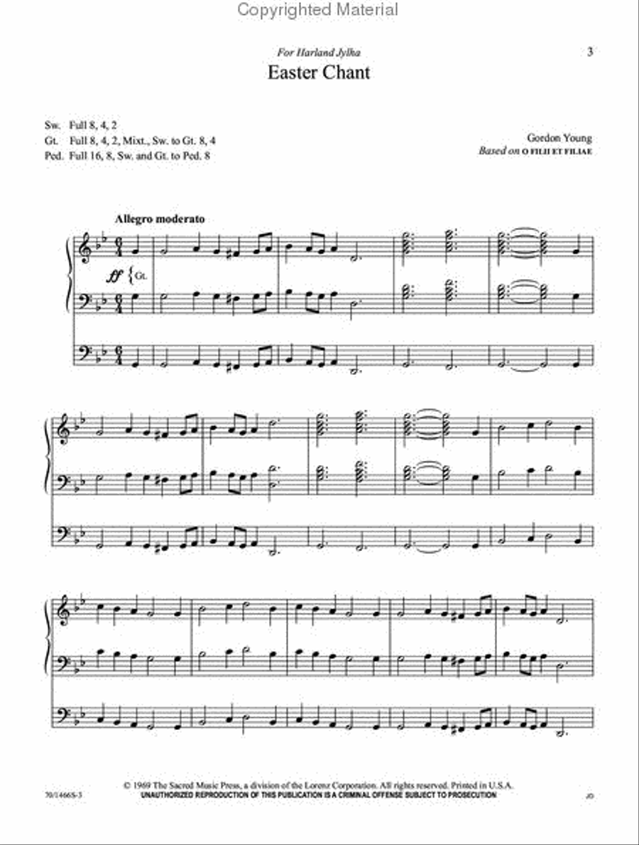 A Treasury of Holy Week and Easter Music for Organ Organ Solo scores gallery preview page 2