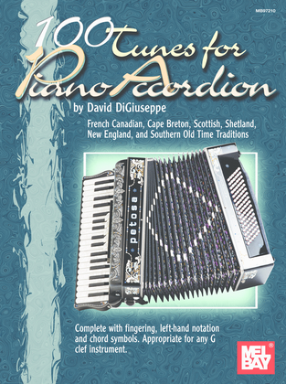 Book cover for 100 Tunes for Piano Accordion