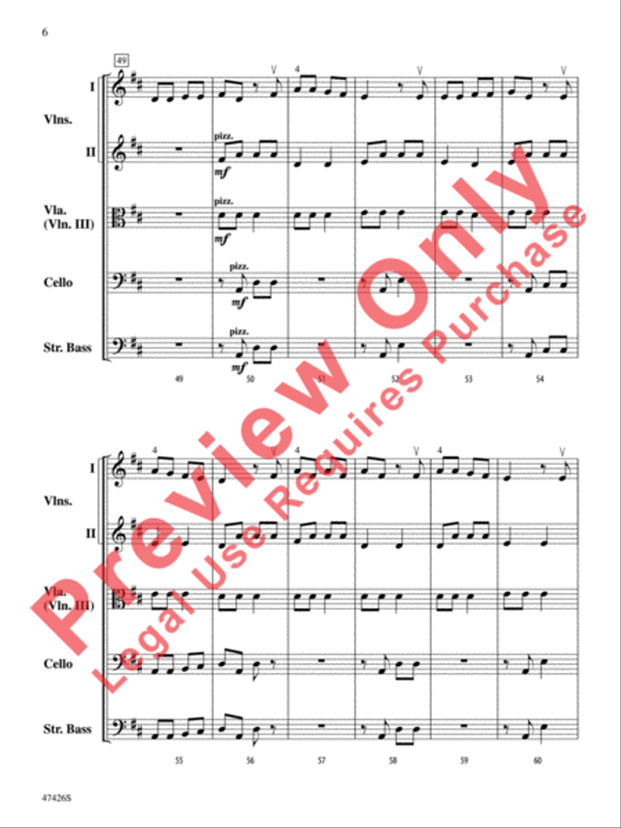 Hanukkah Dances String Orchestra scores gallery preview page 7