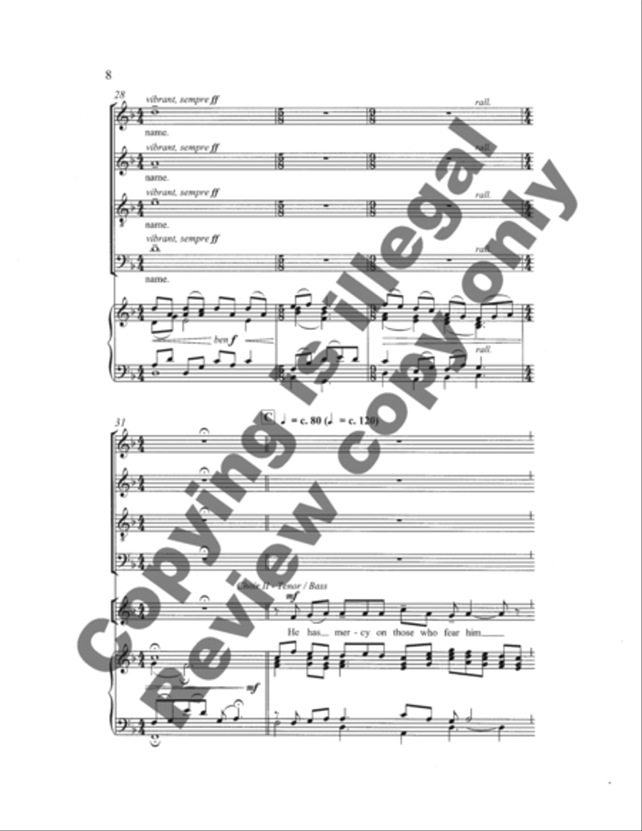 Magnificat Magnificat 4-Part scores gallery preview page 28
