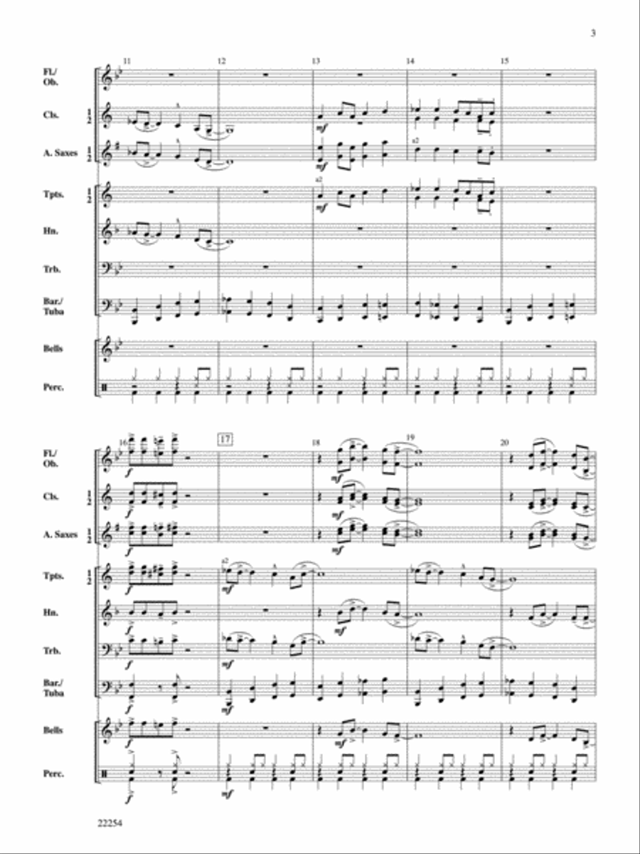 Jump Street Boogie Concert Band scores gallery preview page 3